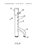 Cane with attachments diagram and image