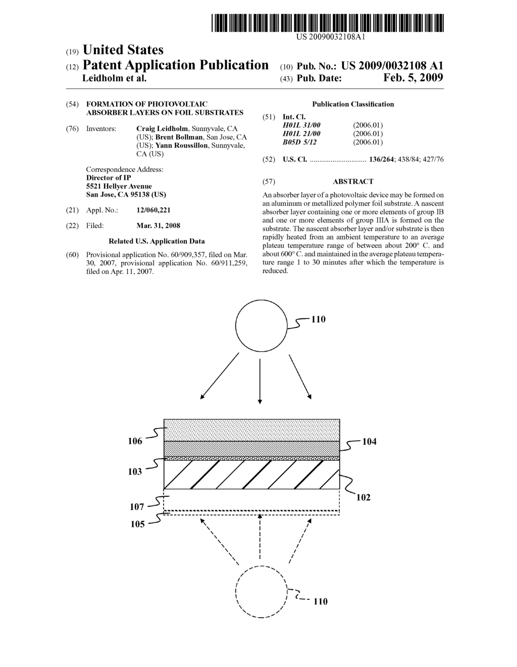 FORMATION OF PHOTOVOLTAIC ABSORBER LAYERS ON FOIL SUBSTRATES - diagram, schematic, and image 01