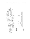 CONVEYOR BELT WITH ATTACHED STRIPS OF TEETH diagram and image