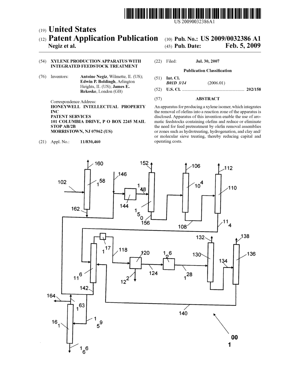 Xylene Production Apparatus With Integrated Feedstock Treatment - diagram, schematic, and image 01