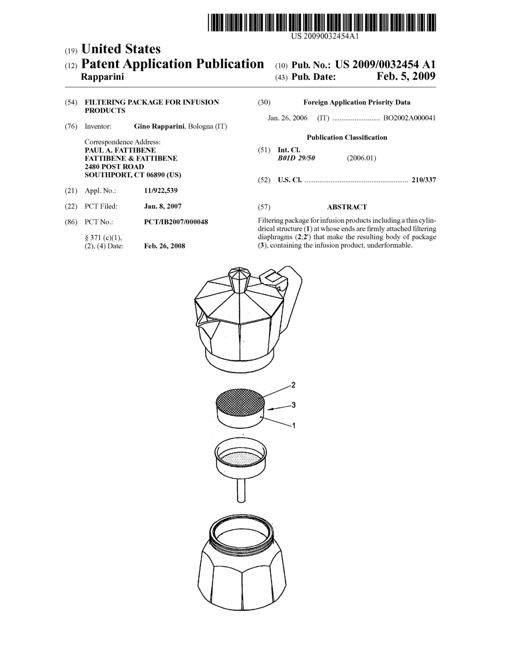 Filtering Package for Infusion Products - diagram, schematic, and image 01