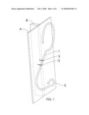 Wall-mounted snowboard hanging apparatus diagram and image