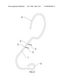 Wall-mounted snowboard hanging apparatus diagram and image