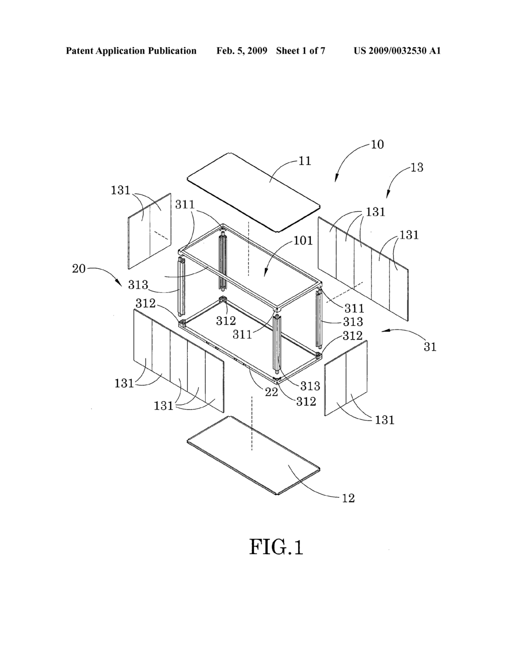 Joint structure for portable work and storage container - diagram, schematic, and image 02