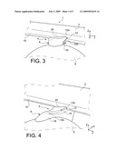 AIRCRAFT WING ARRANGEMENT COMPRISING AN ENGINE ATTACHMENT PYLON DEFINING, IN THE FORWARD REGION, A LATERAL AIRFLOW CHANNEL diagram and image