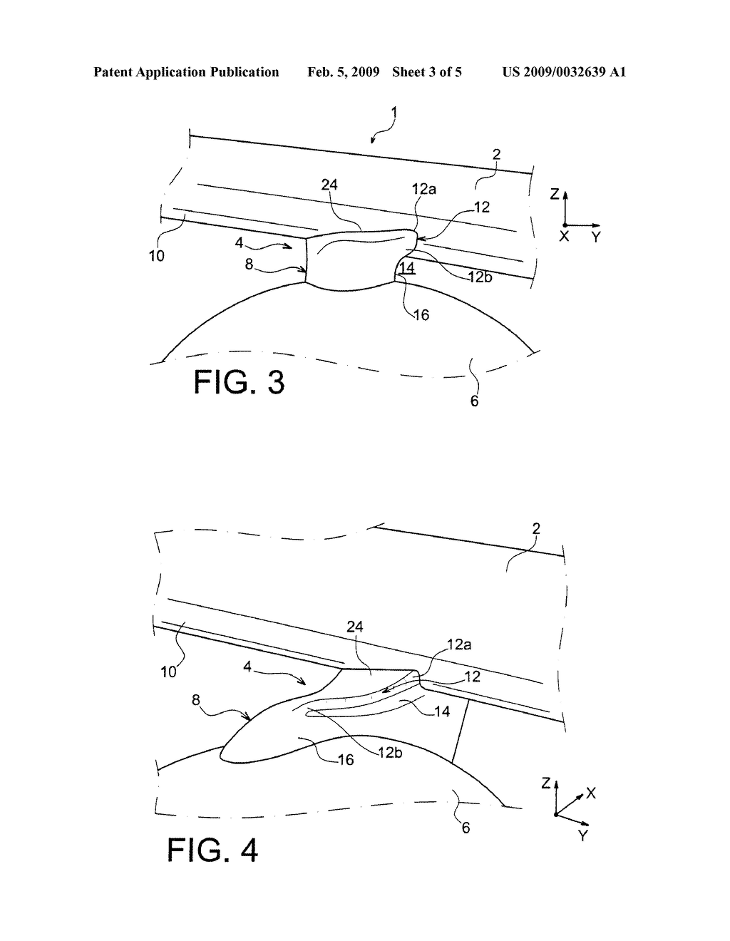 AIRCRAFT WING ARRANGEMENT COMPRISING AN ENGINE ATTACHMENT PYLON DEFINING, IN THE FORWARD REGION, A LATERAL AIRFLOW CHANNEL - diagram, schematic, and image 04