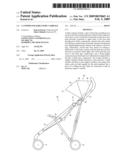 Canopied foldable baby carriage diagram and image