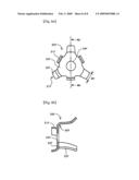 Valve holding member diagram and image