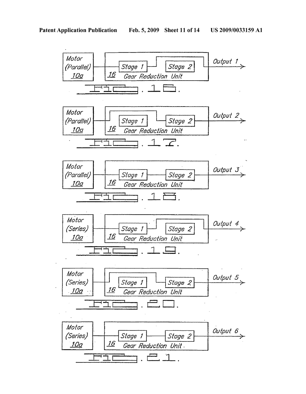 DC Motor with Dual Commutator Bar Set and Selectable Series and Parallel Connected Coils - diagram, schematic, and image 12