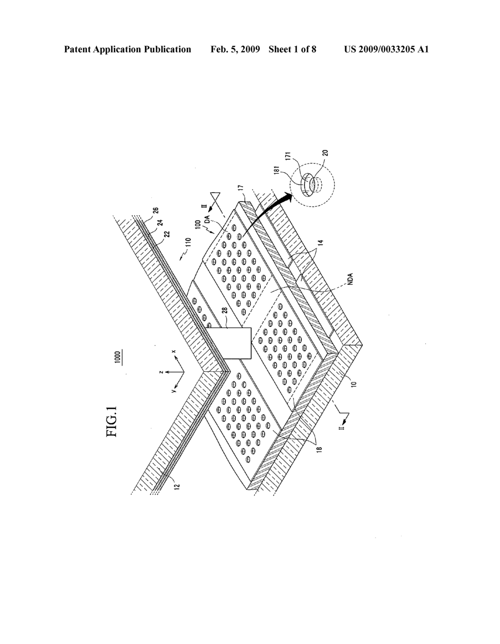 Light emission device and display having the same - diagram, schematic, and image 02