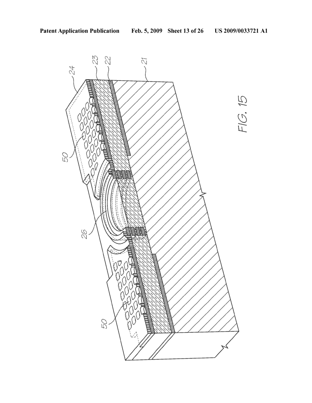 INKJET PRINTER WITH UNIT CELLS HAVING SUSPENDED HEATER ELEMENTS - diagram, schematic, and image 14