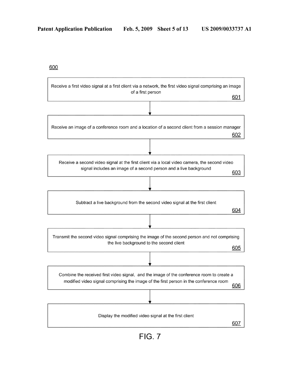 Method and System for Video Conferencing in a Virtual Environment - diagram, schematic, and image 06