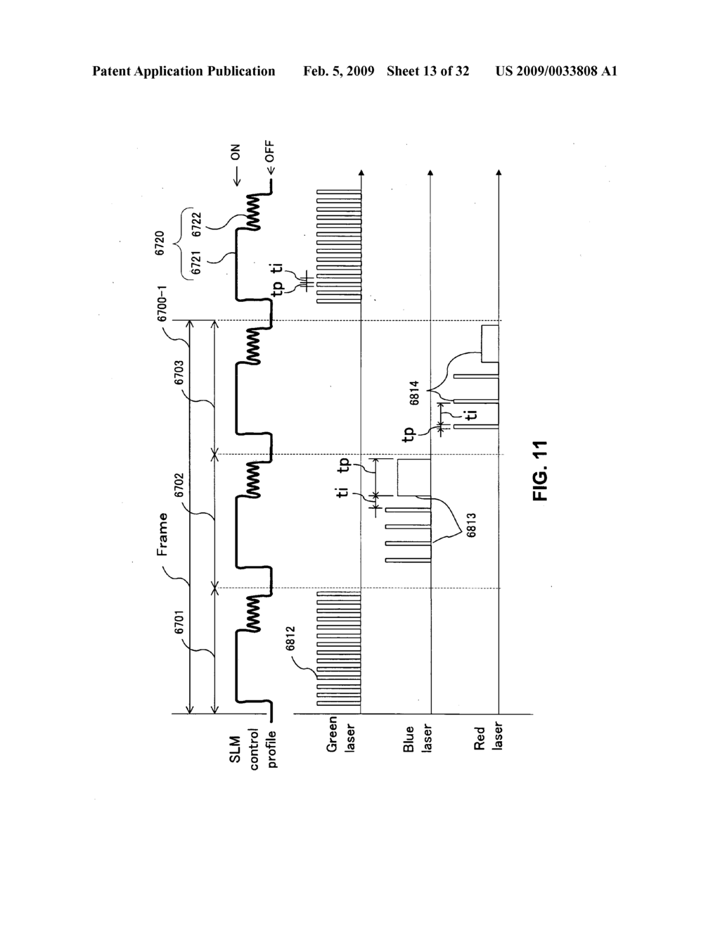 Synchronous control system for light source and spatial light modulator employed in projection apparatus - diagram, schematic, and image 14