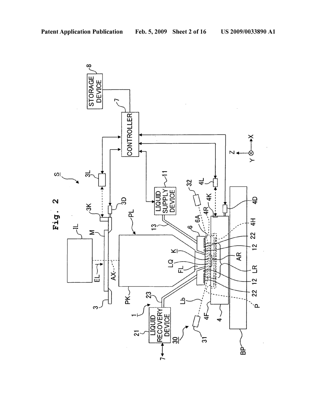 Exposure apparatus, substrate processing method, and device producing method - diagram, schematic, and image 03