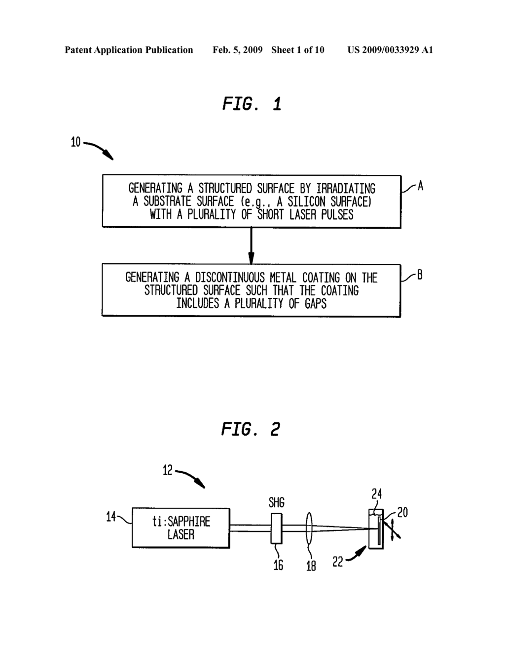 SUBSTRATES FOR RAMAN SPECTROSCOPY HAVING DISCONTINUOUS METAL COATINGS - diagram, schematic, and image 02