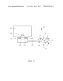 PRINTER WITH FOLDABLE PROTECTIVE COVER AND PRINT MEDIA FEED MECHANISM diagram and image