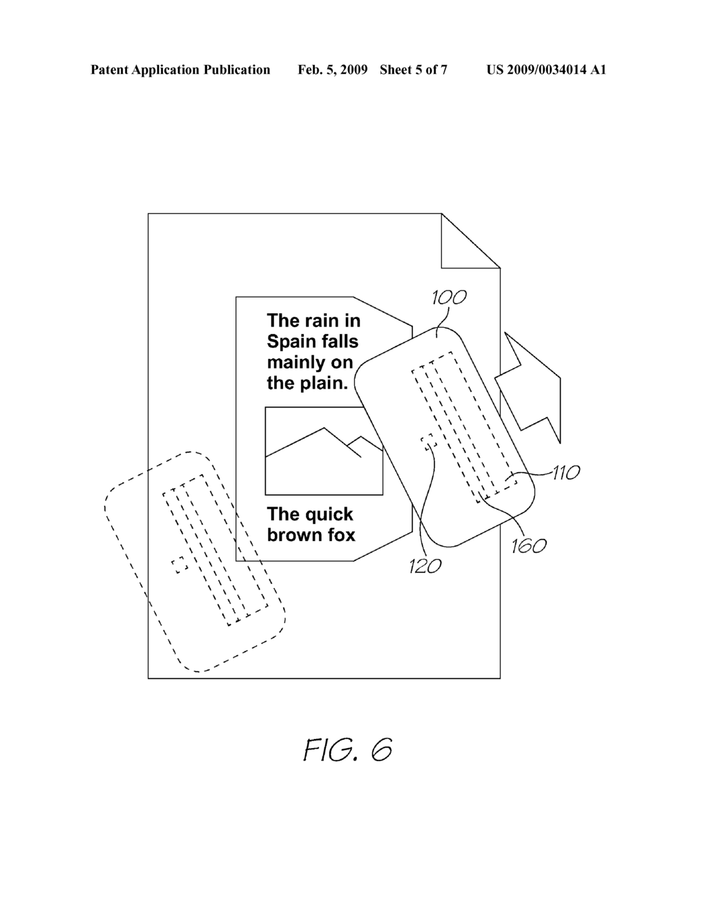 METHOD OF PRINTING REGIONS LARGER THAN THE PRINT SWATH USING A HANDHELD PRINTER - diagram, schematic, and image 06