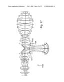 Catadioptric projection objective with intermediate images diagram and image