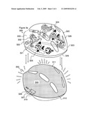 Omnidirectionally illuminated helmet diagram and image