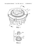 Direct view LED lamp with snap fit housing diagram and image