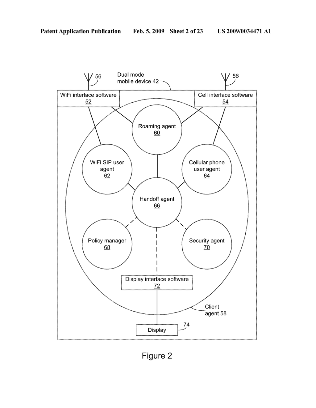 METHOD AND SYSTEM FOR HANDOFF BETWEEN WIRELESS NETWORKS - diagram, schematic, and image 03