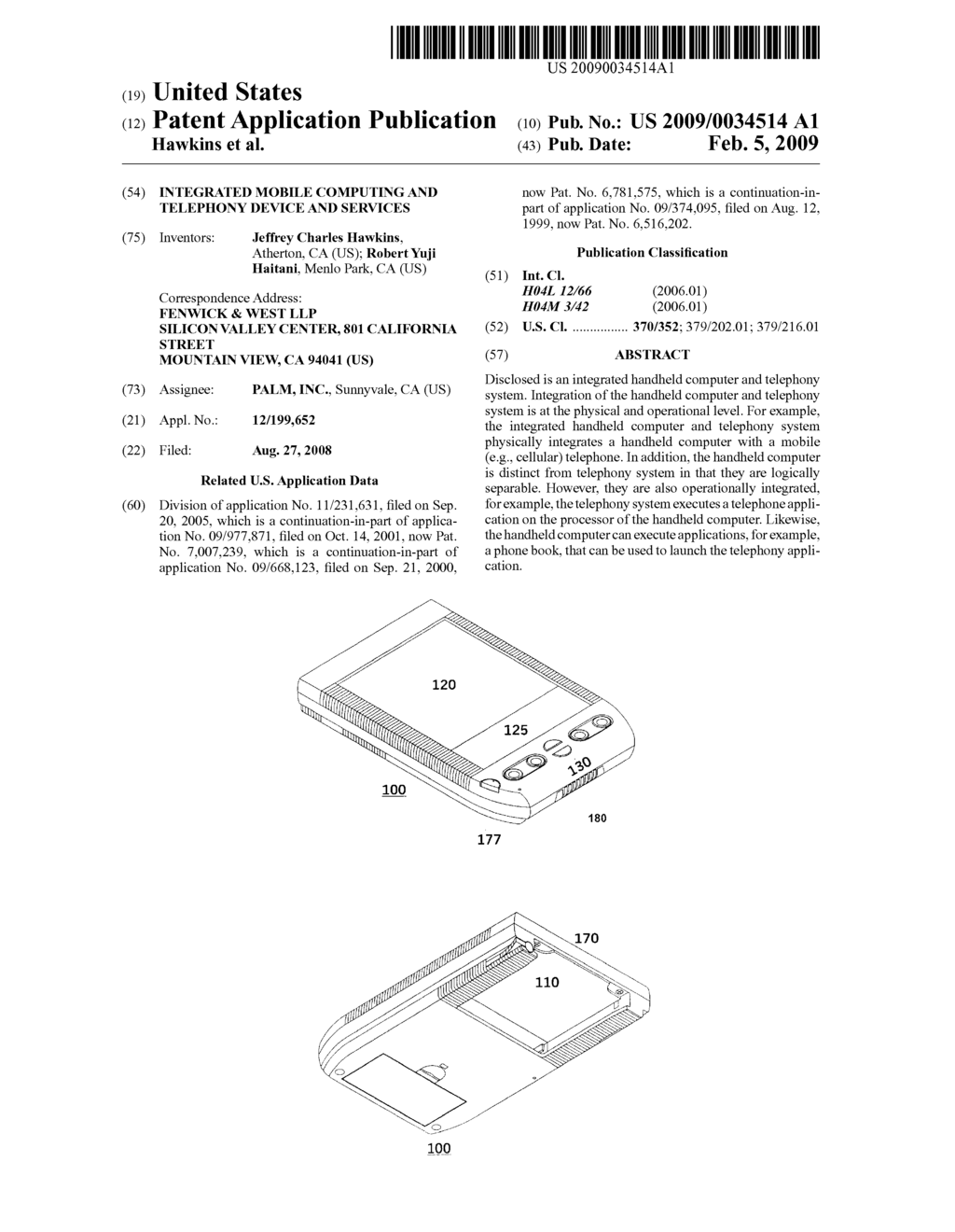 Integrated Mobile Computing and Telephony Device and Services - diagram, schematic, and image 01