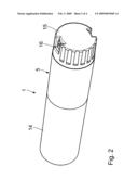 PRODUCT REPLACEMENT UNIT FOR A BASE STICK MODULE IN PARTICULAR OF A COSMETIC STICK AS WELL AS A SET COMPRISING A PRODUCT REPLACEMENT UNIT OF THIS TYPE AND A PLURALITY OF BASE STICK MODULES diagram and image