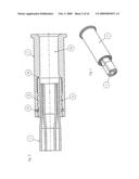 Friction tube anchor and inflation adapter for the latter diagram and image