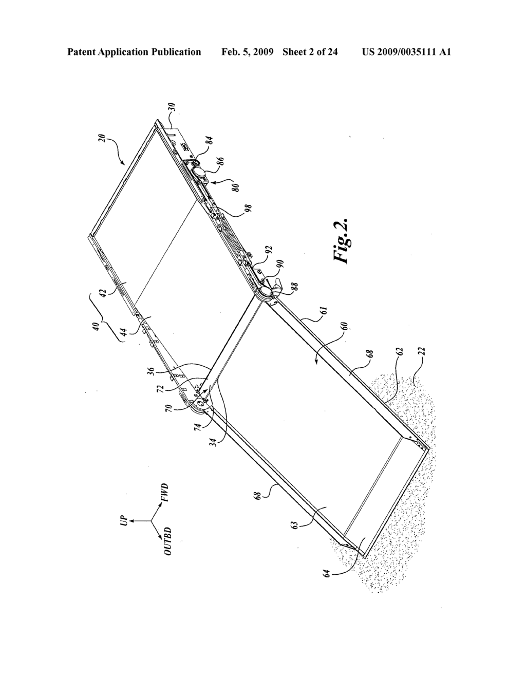 COUNTERBALANCE ASSEMBLY FOR A FOLD OUT RAMP - diagram, schematic, and image 03