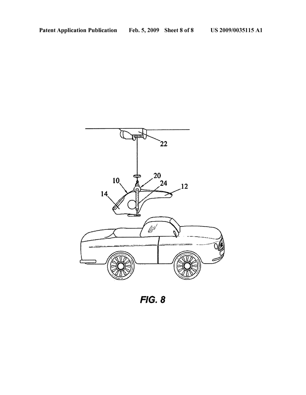 Apparatus for removing and reinstalling the hardtop of an automobile - diagram, schematic, and image 09
