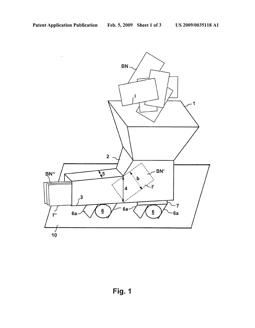 Device for aligning disordered sheet-type products - diagram, schematic, and image 02