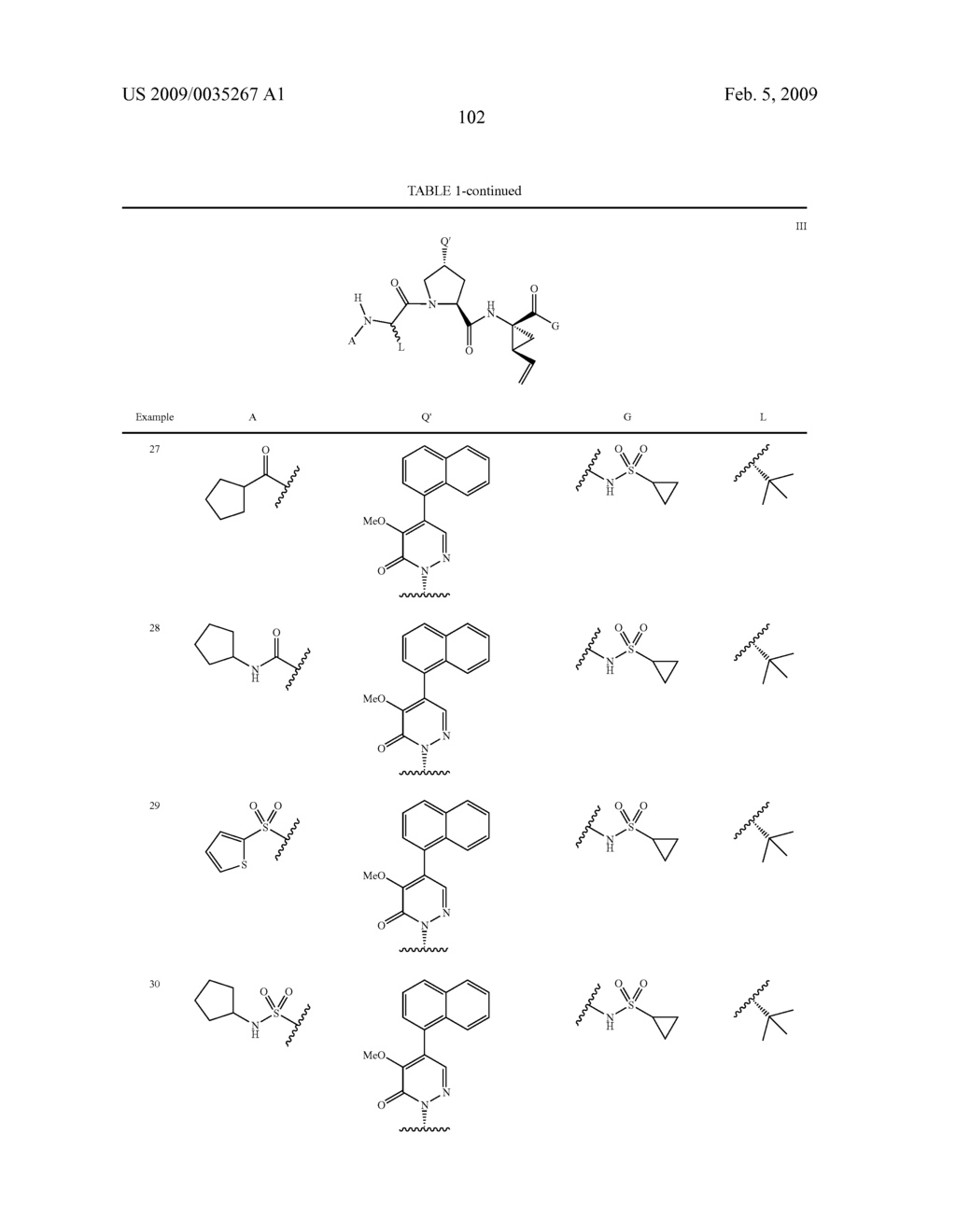 ACYCLIC, PYRIDAZINONE-DERIVED HEPATITIS C SERINE PROTEASE INHIBITORS - diagram, schematic, and image 103