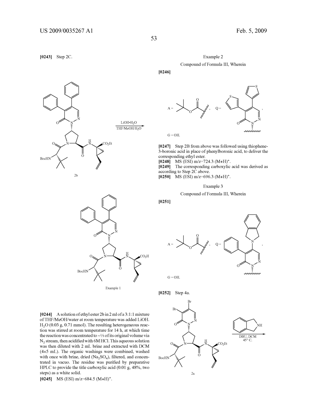 ACYCLIC, PYRIDAZINONE-DERIVED HEPATITIS C SERINE PROTEASE INHIBITORS - diagram, schematic, and image 54