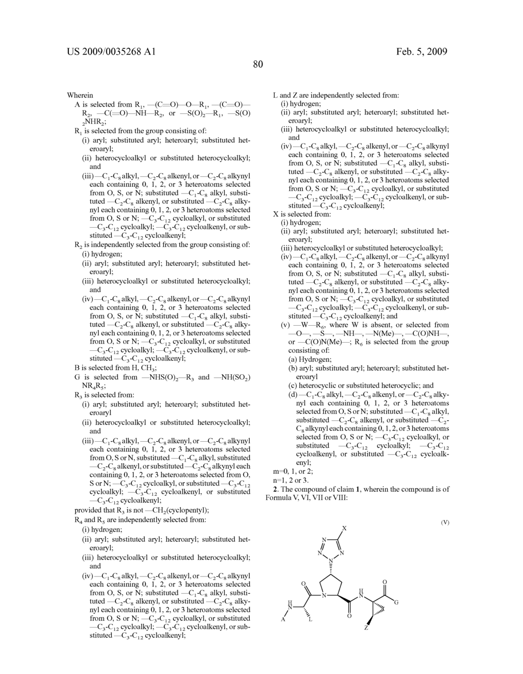 TETRAZOLYL ACYCLIC HEPATITIS C SERINE PROTEASE INHIBITORS - diagram, schematic, and image 81