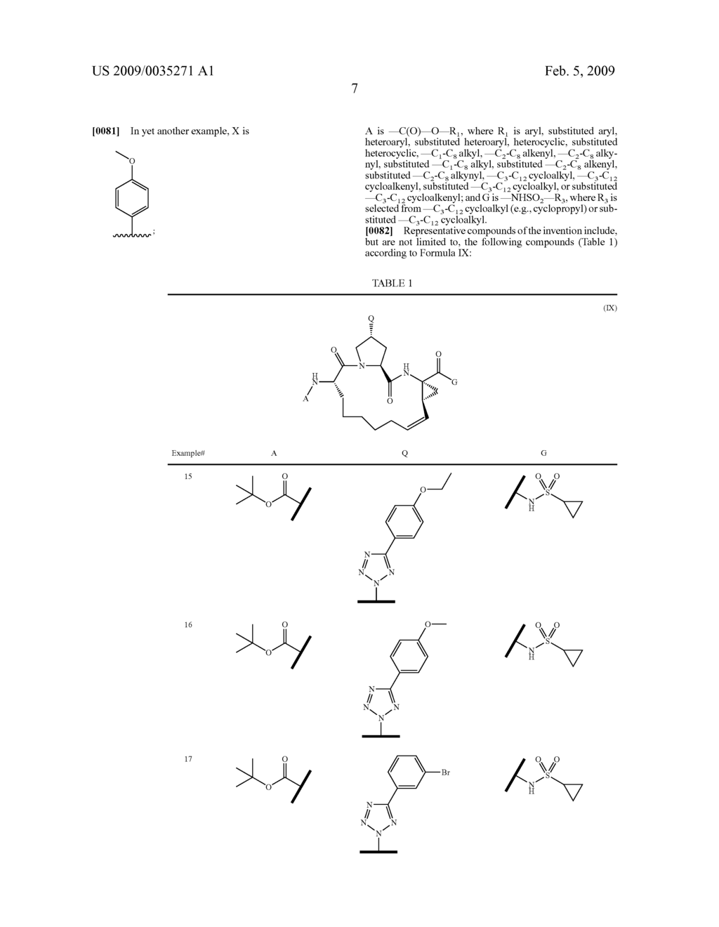 TETRAZOLYL MACROCYCLIC HEPATITIS C SERINE PROTEASE INHIBITORS - diagram, schematic, and image 08