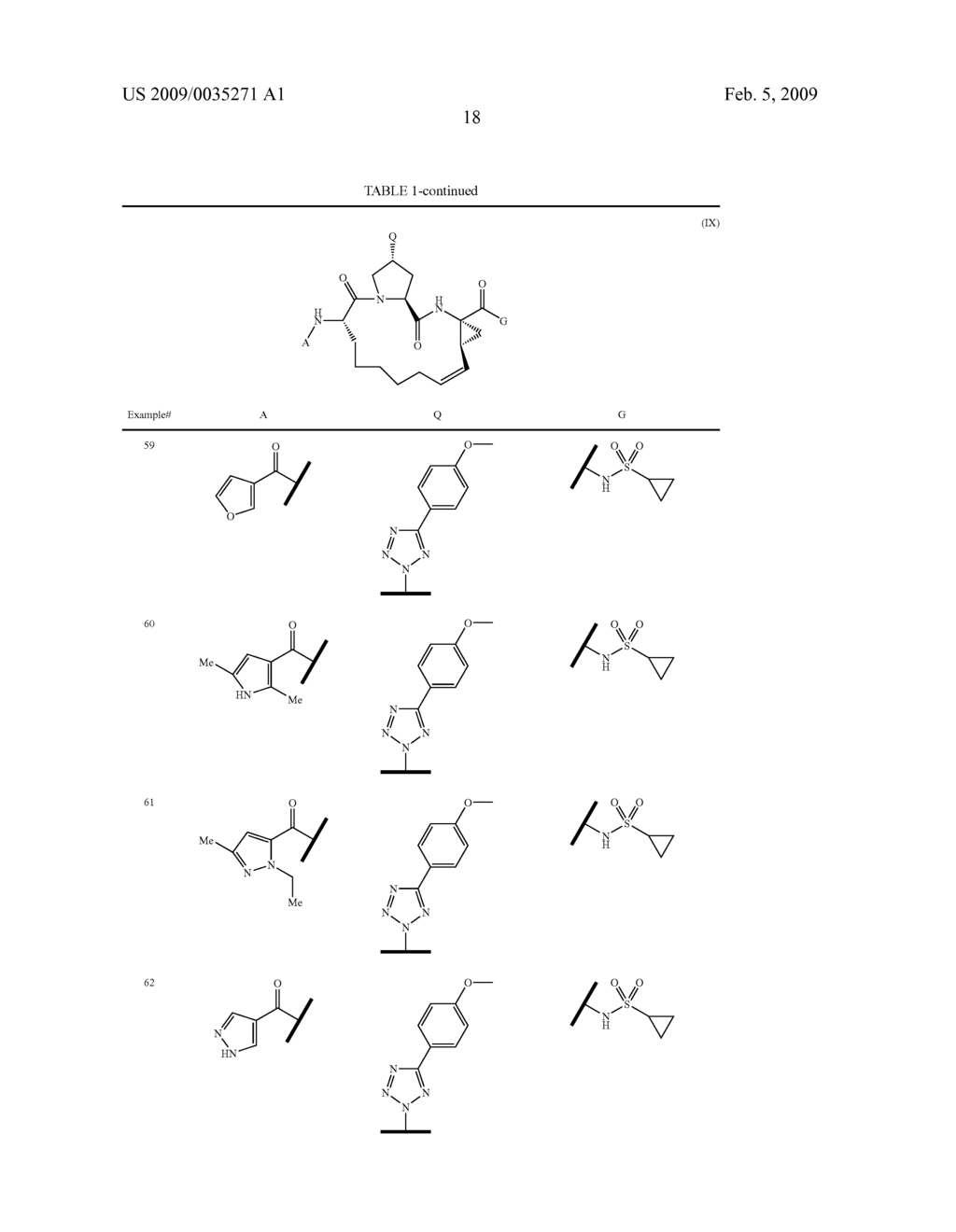 TETRAZOLYL MACROCYCLIC HEPATITIS C SERINE PROTEASE INHIBITORS - diagram, schematic, and image 19