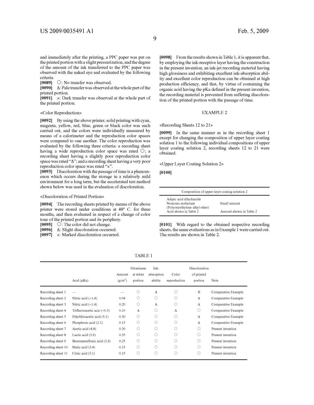 Ink-Jet Recording Material - diagram, schematic, and image 10