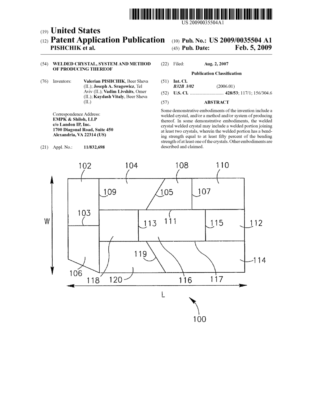 WELDED CRYSTAL, SYSTEM AND METHOD OF PRODUCING THEREOF - diagram, schematic, and image 01