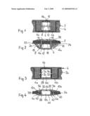Textile sheet material, especially label, comprising a chip diagram and image