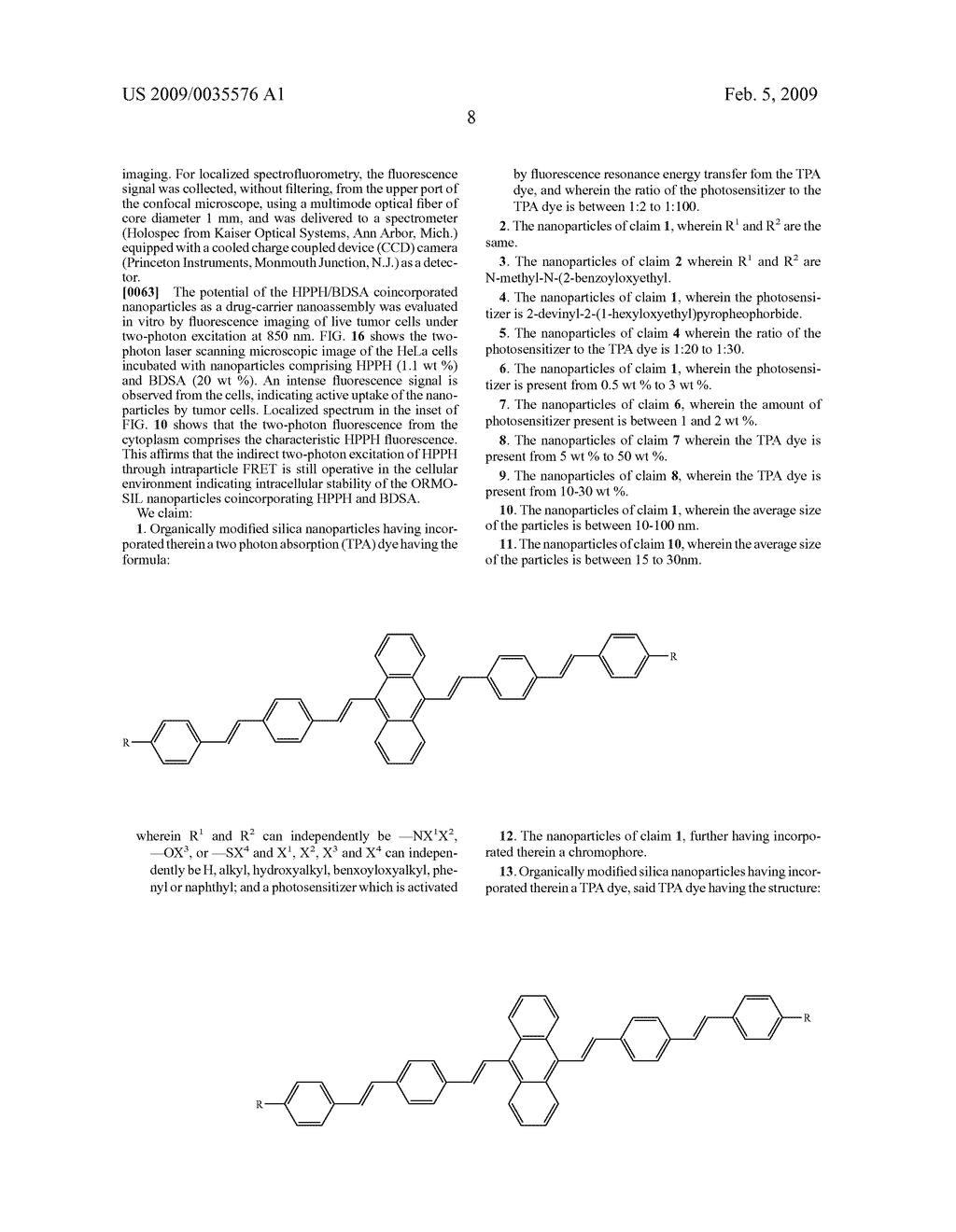 Nanoparticles for two-photon activated photodynamic therapy and imaging - diagram, schematic, and image 21