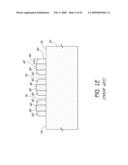 PROCESS OF SEMICONDUCTOR FABRICATION WITH MASK OVERLAY ON PITCH MULTIPLIED FEATURES AND ASSOCIATED STRUCTURES diagram and image