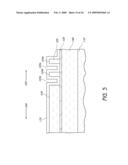 PROCESS OF SEMICONDUCTOR FABRICATION WITH MASK OVERLAY ON PITCH MULTIPLIED FEATURES AND ASSOCIATED STRUCTURES diagram and image