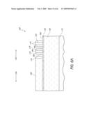 PROCESS OF SEMICONDUCTOR FABRICATION WITH MASK OVERLAY ON PITCH MULTIPLIED FEATURES AND ASSOCIATED STRUCTURES diagram and image