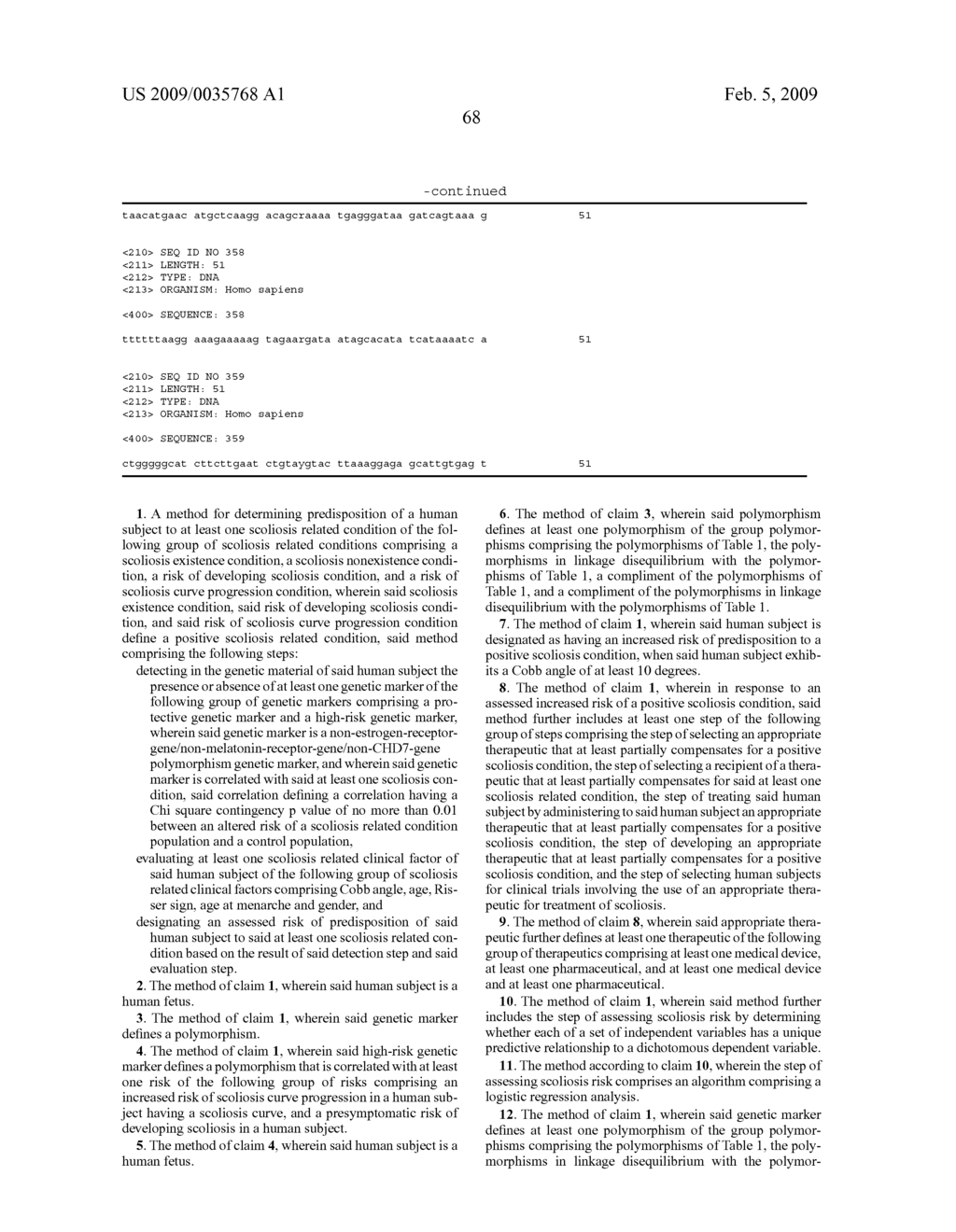 Method of Determining Predisposition to Scoliosis and Uses Thereof - diagram, schematic, and image 69