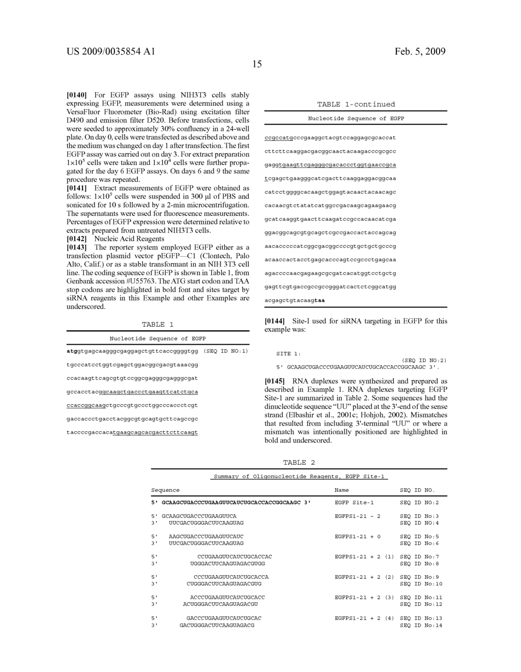 METHODS AND COMPOSITIONS FOR THE SPECIFIC INHIBITION OF GENE EXPRESSION BY DOUBLE-STRANDED RNA - diagram, schematic, and image 47