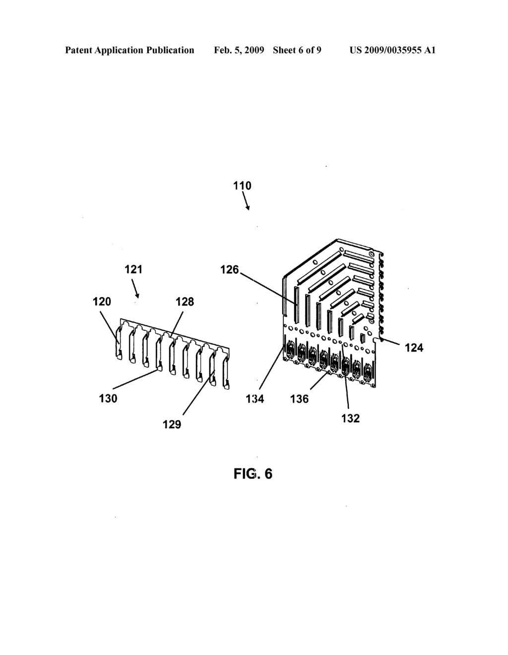 Electrical connector with divider shields to minimize crosstalk - diagram, schematic, and image 07