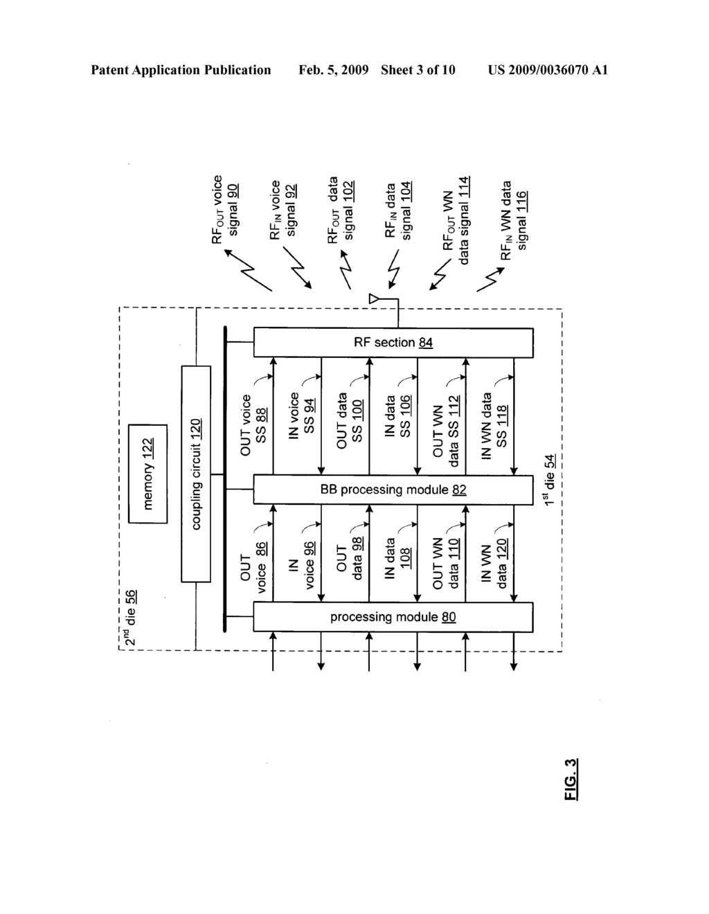 Multiple die integrated circuit assembly - diagram, schematic, and image 04