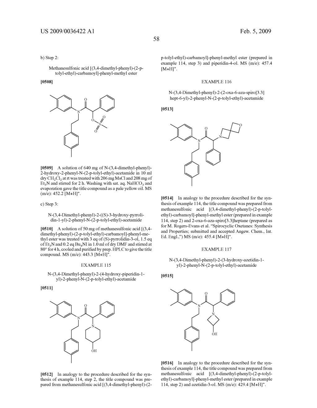 MONOAMIDE DERIVATIVES AS OREXIN RECEPTOR ANTAGONISTS - diagram, schematic, and image 59