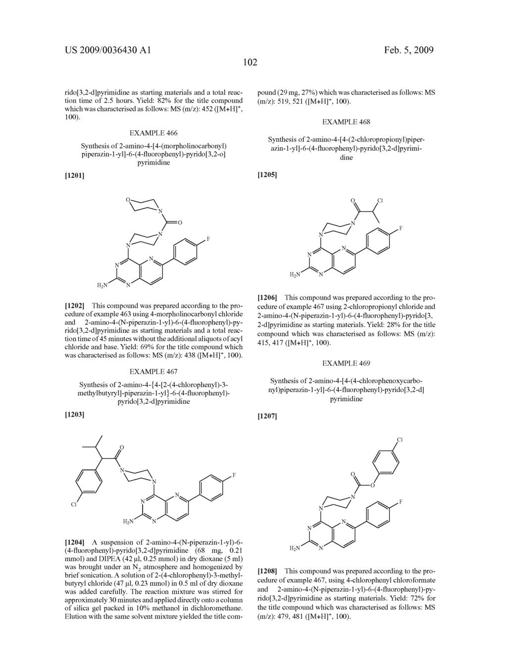 PYRIDO(3,2-D)PYRIMIDINES AND PHARMACEUTICAL COMPOSITIONS USEFUL FOR MEDICAL TREATMENT - diagram, schematic, and image 109