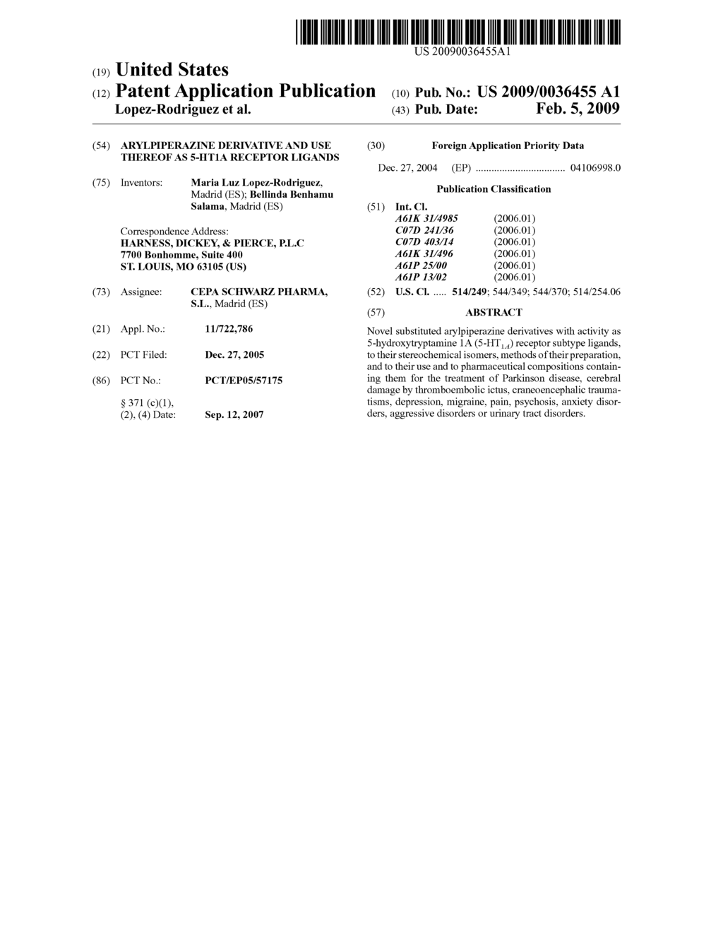 ARYLPIPERAZINE DERIVATIVE AND USE THEREOF AS 5-HT1A RECEPTOR LIGANDS - diagram, schematic, and image 01